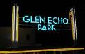 Glen Echo Park sign at night
